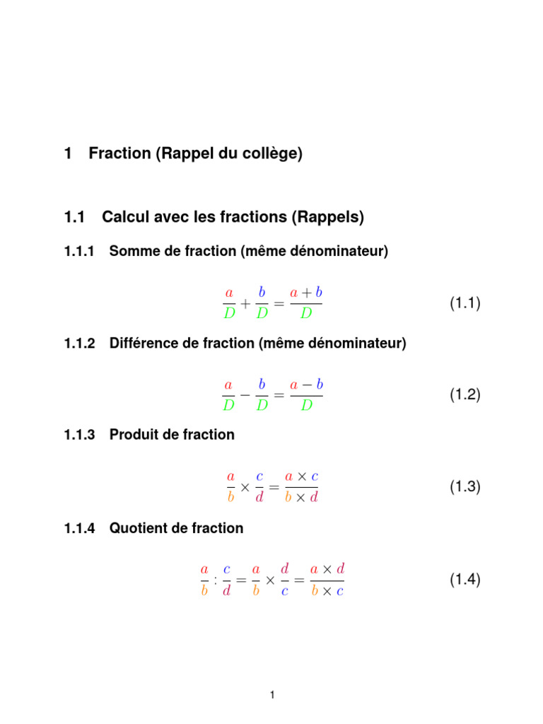 Lecon 1 Maths | PDF | Théorie des nombres | Concepts mathématiques