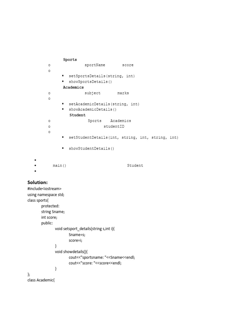 Inheritance Tasks 1 | PDF | Integer (Computer Science) | Namespace