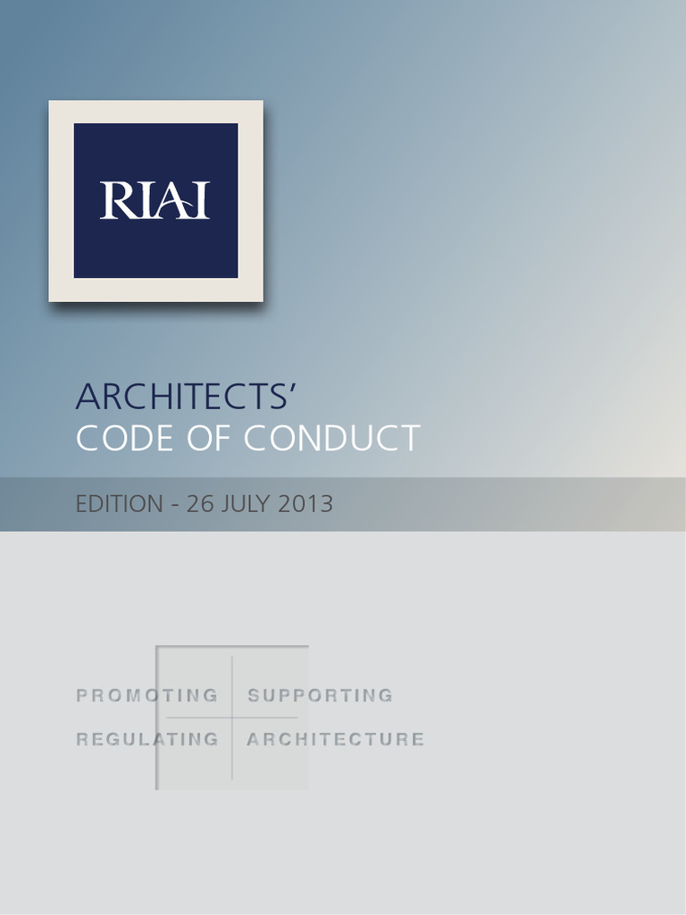 RIAI Code of Conduct 2013 | PDF | Architect | Mediation