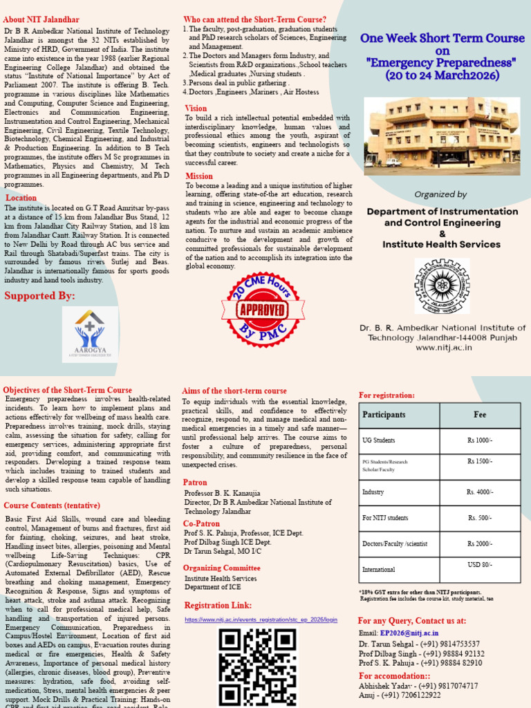Emergency Preparedness Short Term Course 2026 - 1 | PDF | Engineering ...