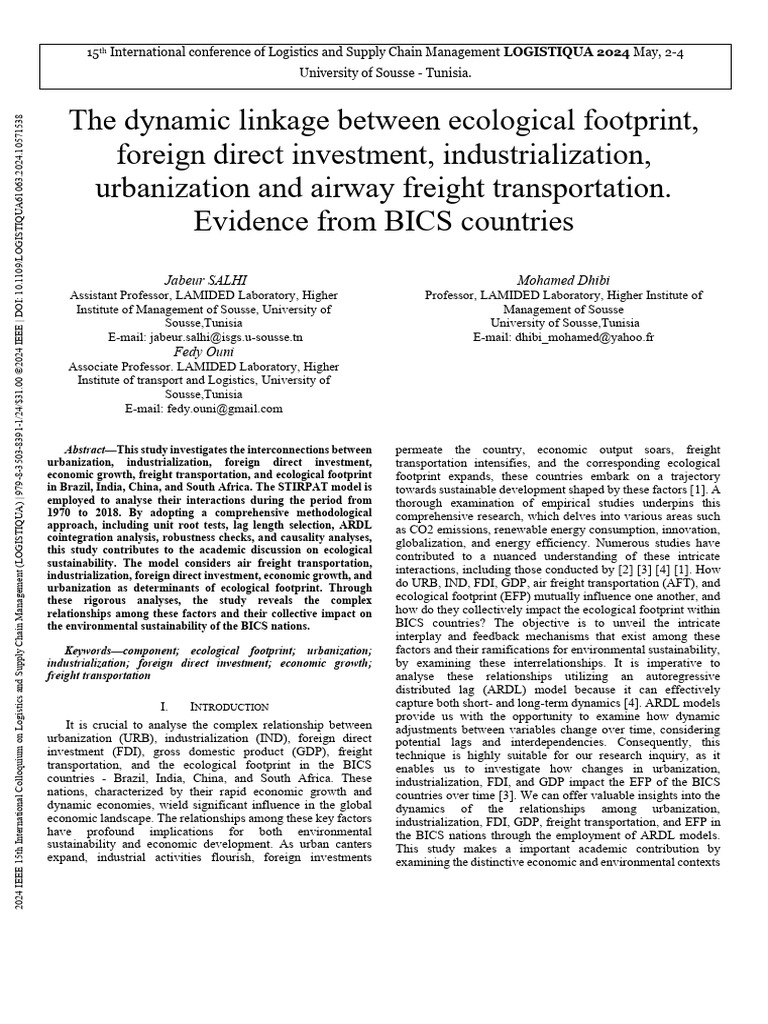 6 - IEEE Te Published ARDL Conference Paper | PDF | Sustainability ...
