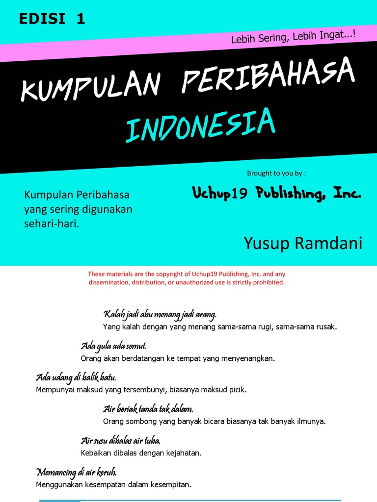 Contoh Soal Bahasa Indonesia Kelas 6 Sd Tentang Peribahasa