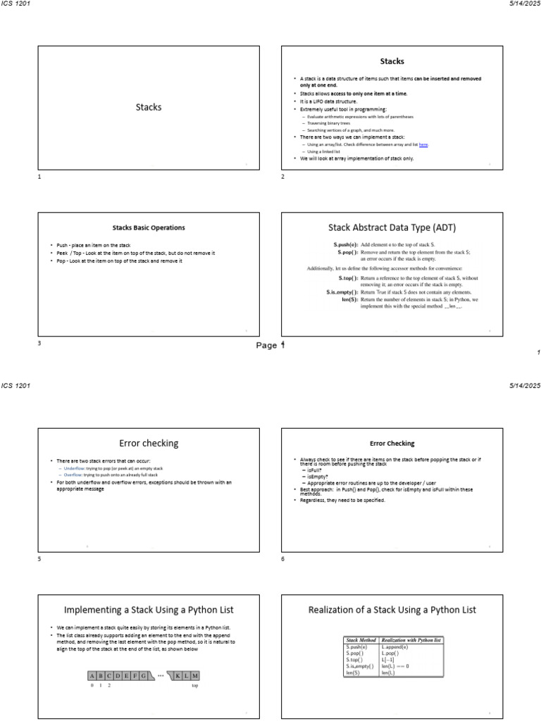 Lecture 4 Stack and Queue | PDF | Queue (Abstract Data Type) | Computing