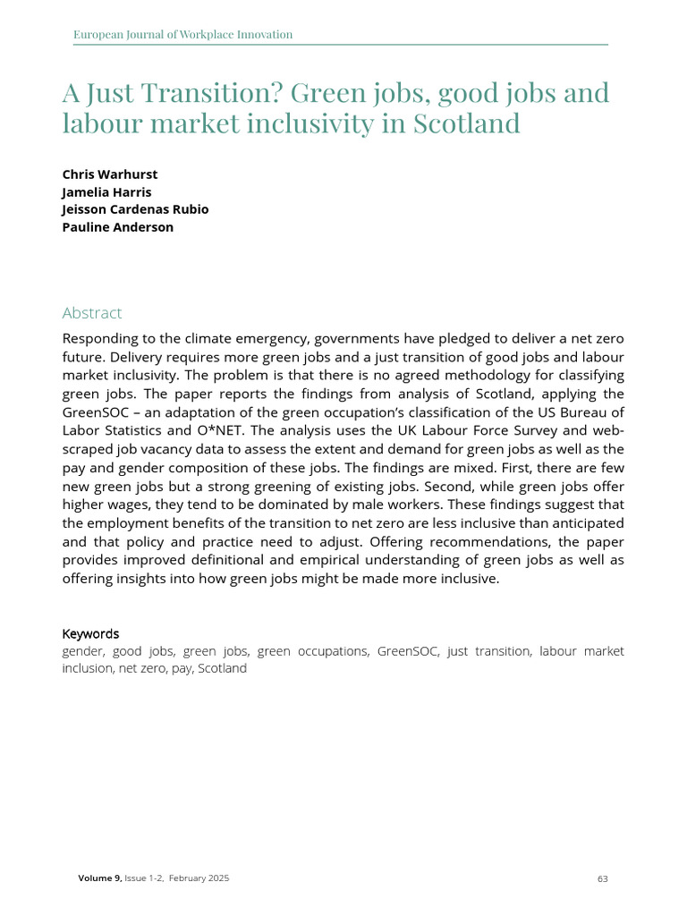 1423-Article Text-7309-1-10-20250213 (1) | PDF | Green Job | Employment