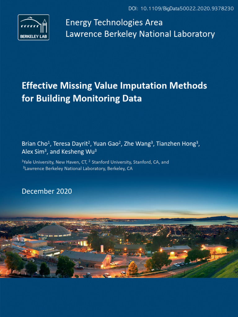 2020 Cho Effective Missing Value Imputation Methods For Building ...