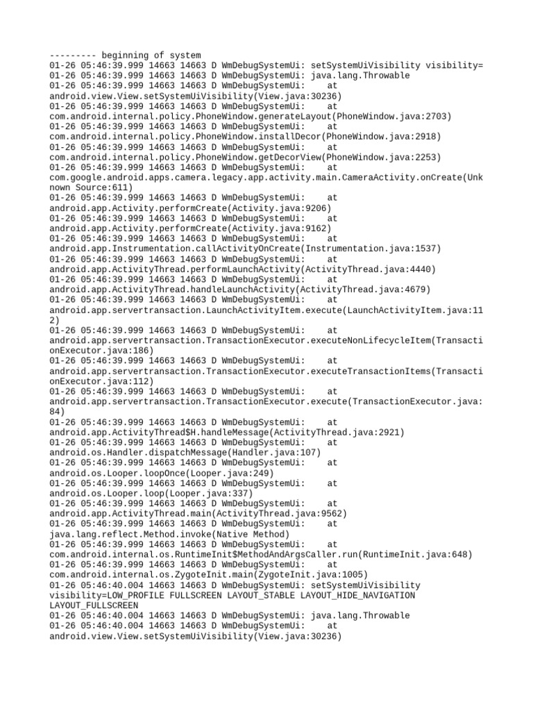 Log Cat 1769383009685 | PDF | Java (Programming Language) | Computer ...