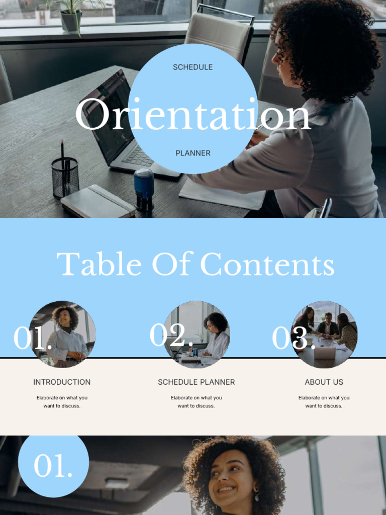 Orientation Schedule Planner | PDF