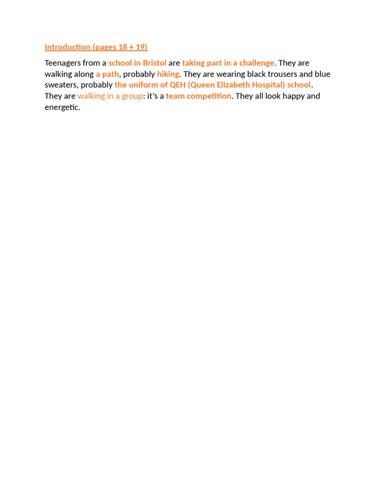 Introduction - 4e - Unit 1 | PDF
