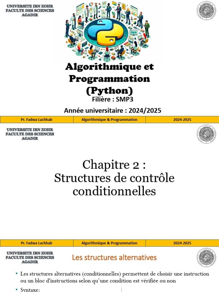 AlgPrg - Cours - Chapt 2 | PDF | Programmation informatique | Mathématiques
