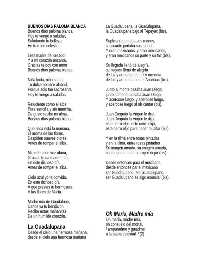 Cantos A La Virgen | PDF | María, madre de Jesús | Amor
