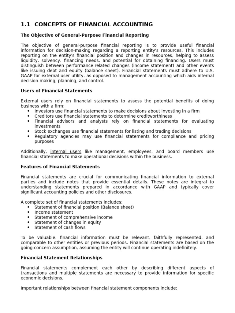 CMA Part 1 - CONCEPTS OF FINANCIAL ACCOUNTING | PDF | Balance Sheet ...