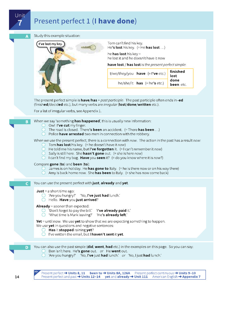 Grammar in Use - Intermediate Unit 7 and 8 | PDF