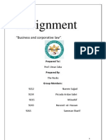 Final Business Law Asignment