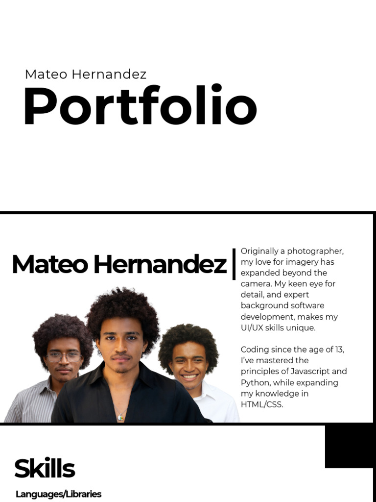 Final Portfolio MCH | PDF | Java Script | Bootstrap (Front End Framework)