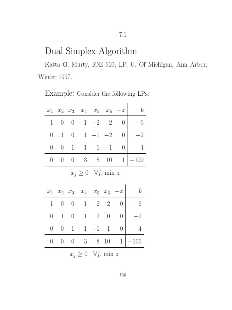 dual simplex method solved examples pdf
