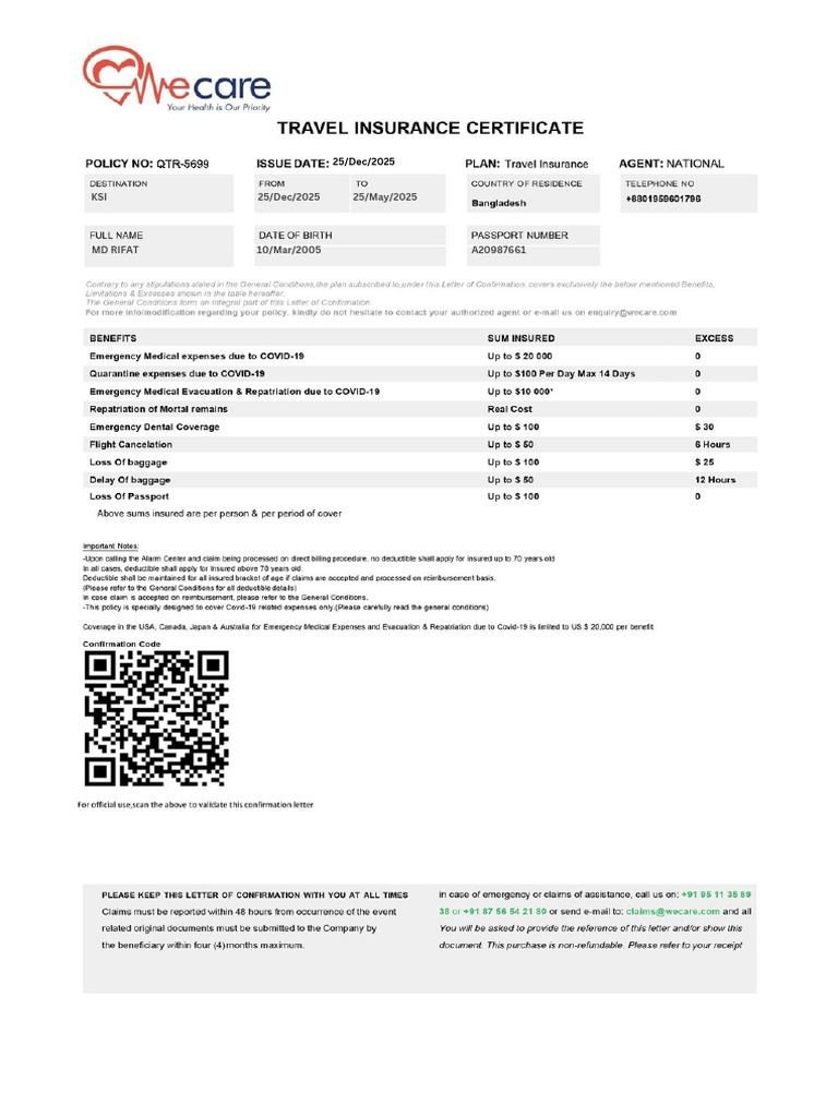 MD Rifat Insurance | PDF