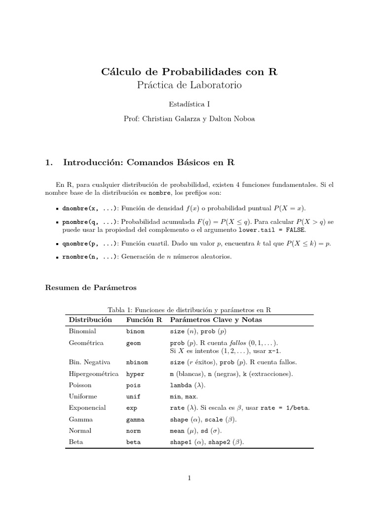 Probs With R | PDF | Probabilidad | Probabilidades y estadísticas