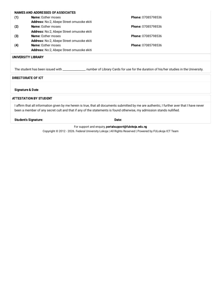 Biodata Form - FUL | PDF