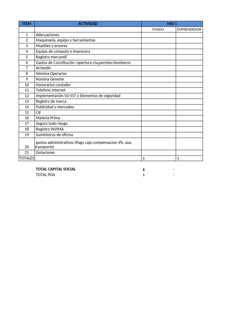 HOJA DE TRABAJO | PDF