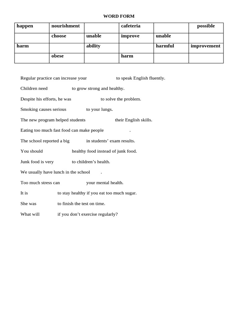 Word Form | PDF