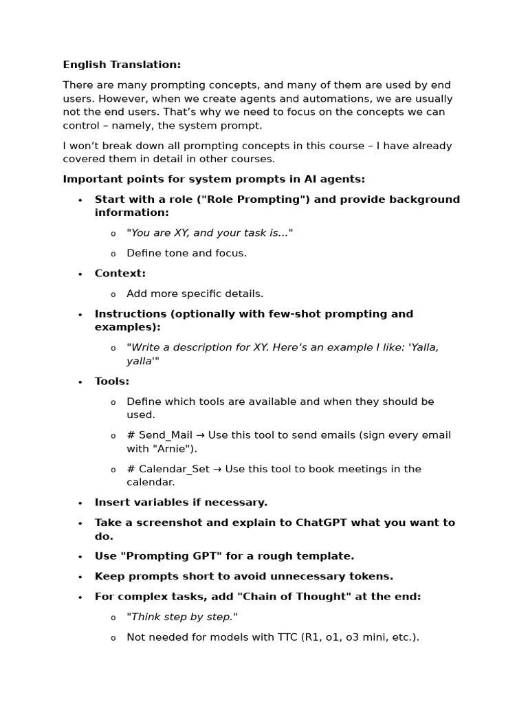 Key Principles of Prompt Engineering | PDF