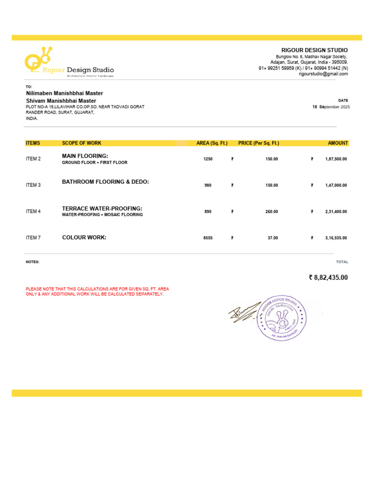 Shivam Master - Invoice 2 | PDF