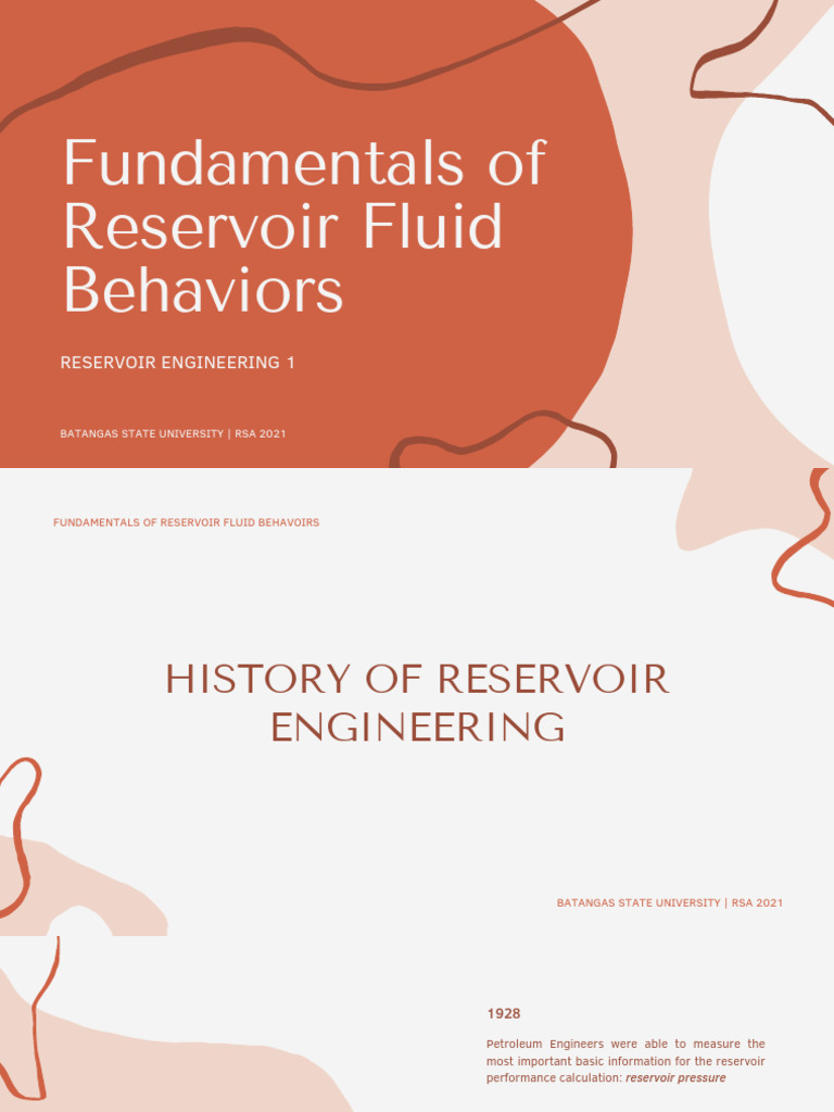 Week 2 - Fundamentals of Reservoir Fluid Behaviors | PDF | Phase ...