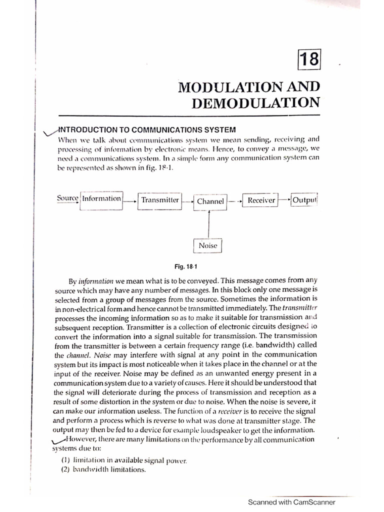 Unit-5 Modulation & Demodulation PDF | PDF