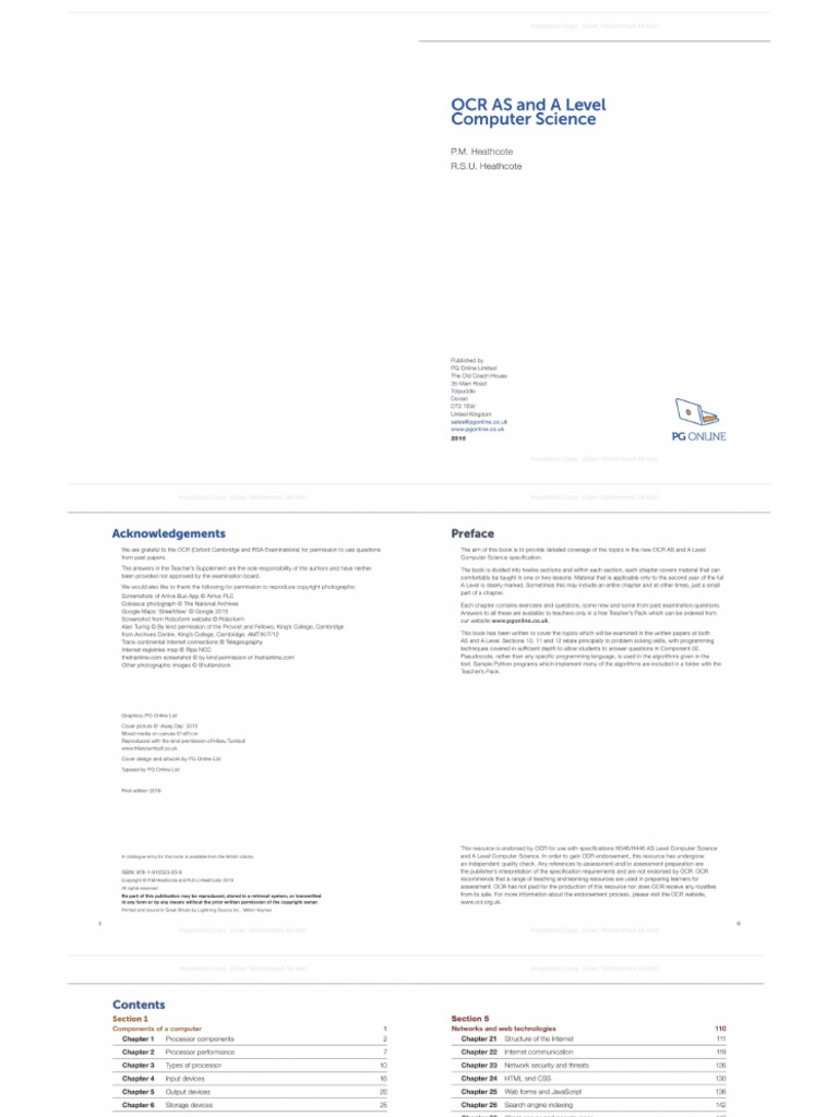 OCR Conscise Notes | PDF
