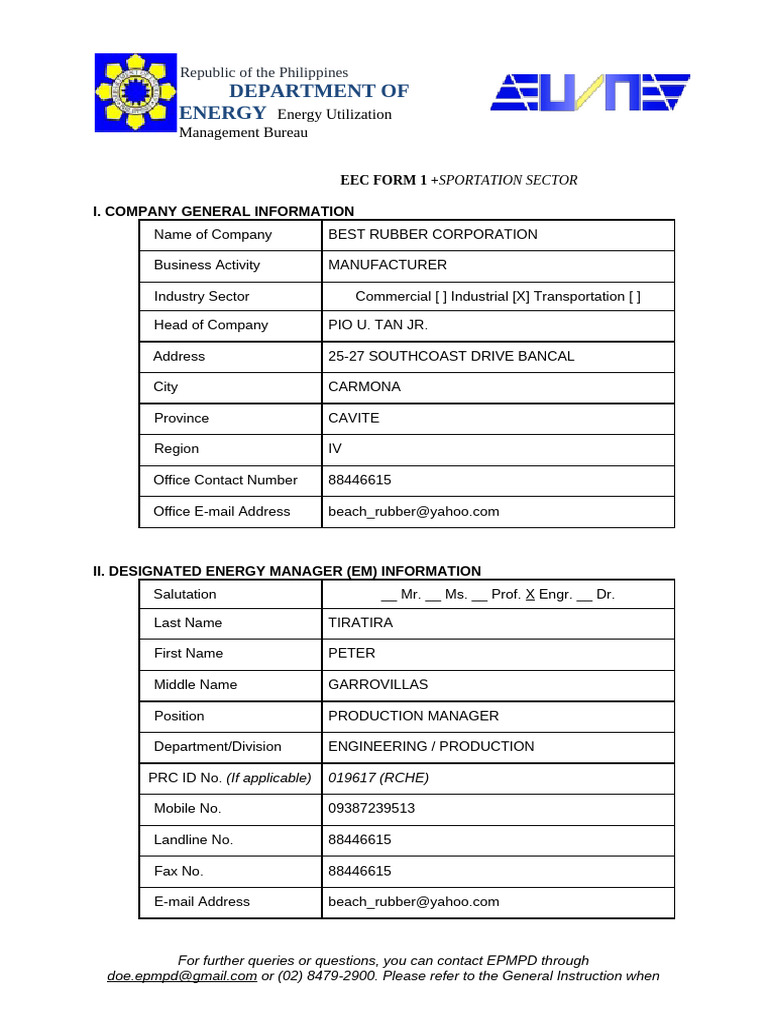 MC de - Eec Form 1 Cem | PDF