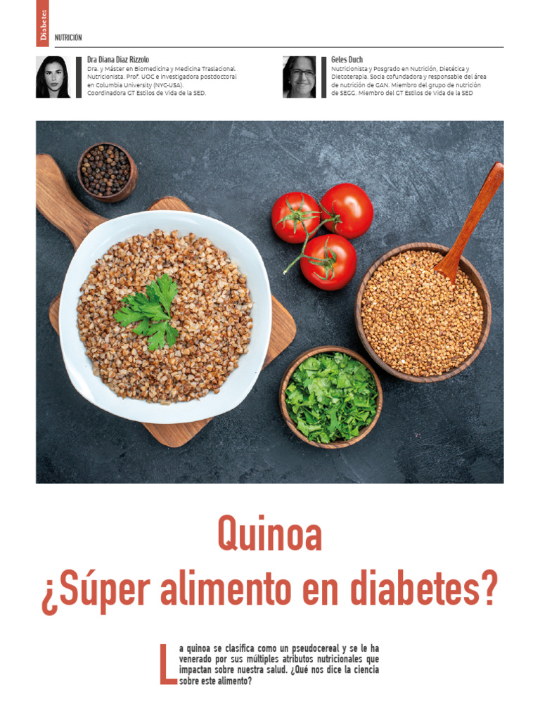 Quinoa ¿Super Alimento en Diabetes | PDF | Cereales | Nutrición