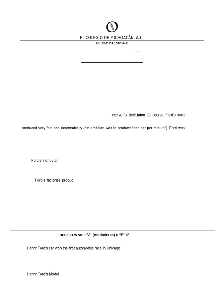 04 Henry Ford Simplified Version Dec 2010 | PDF | Car