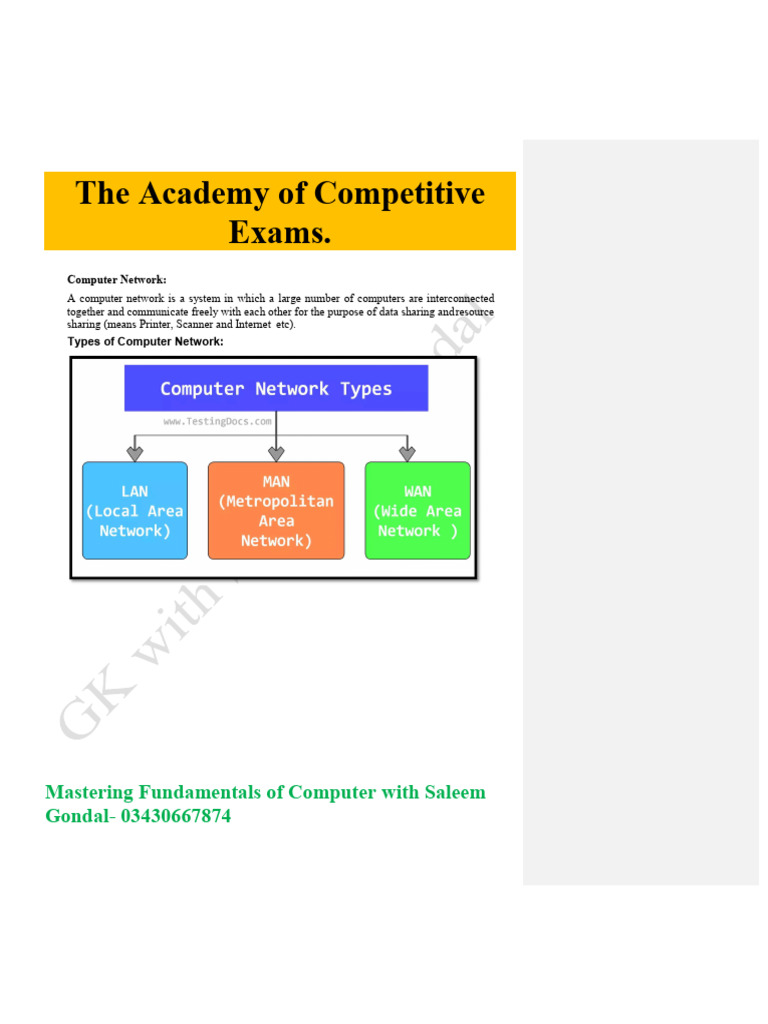 Computer Lecture 2 PDF by Saleem Gondal | PDF | World Wide Web ...