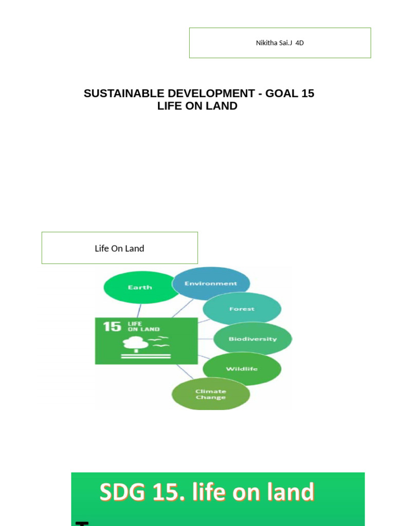 Sustainable Development - Goal 15 | PDF