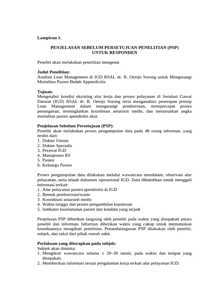 Contoh PSP | PDF