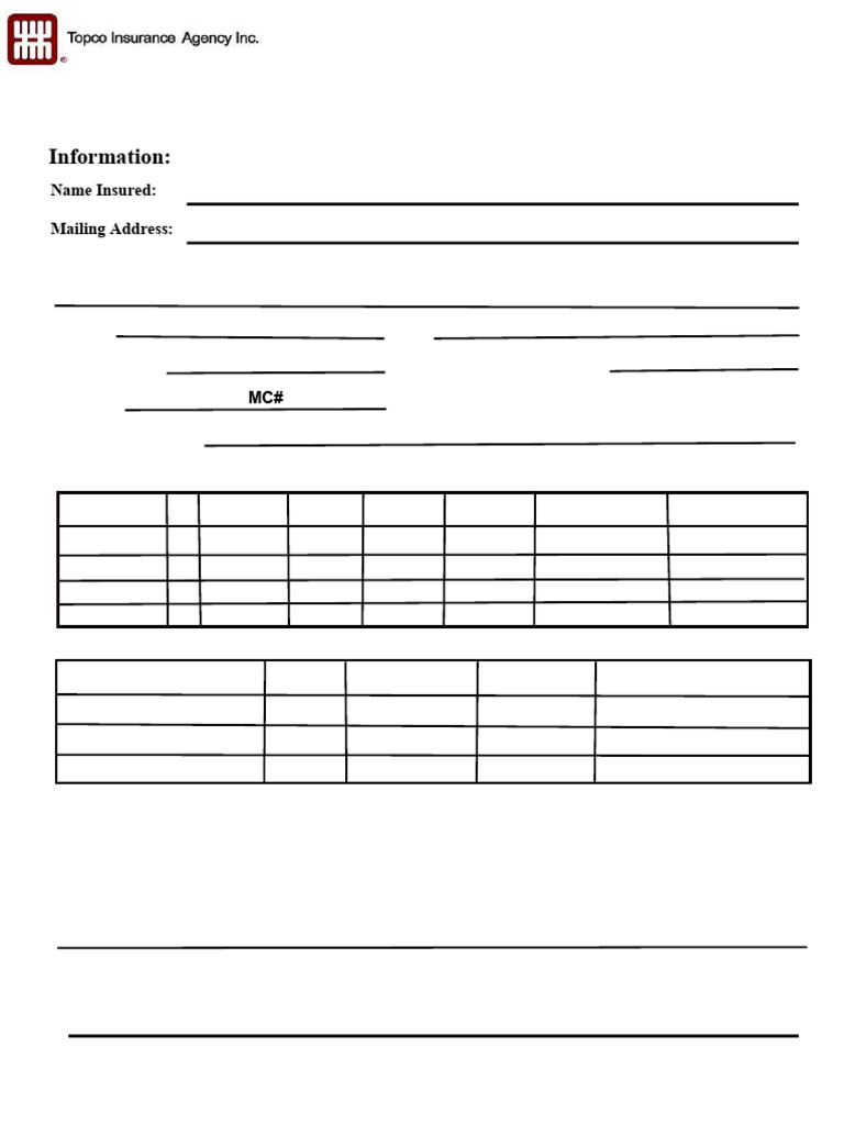 Questionnaire - Commercial - Auto | PDF | Insurance | Vehicles