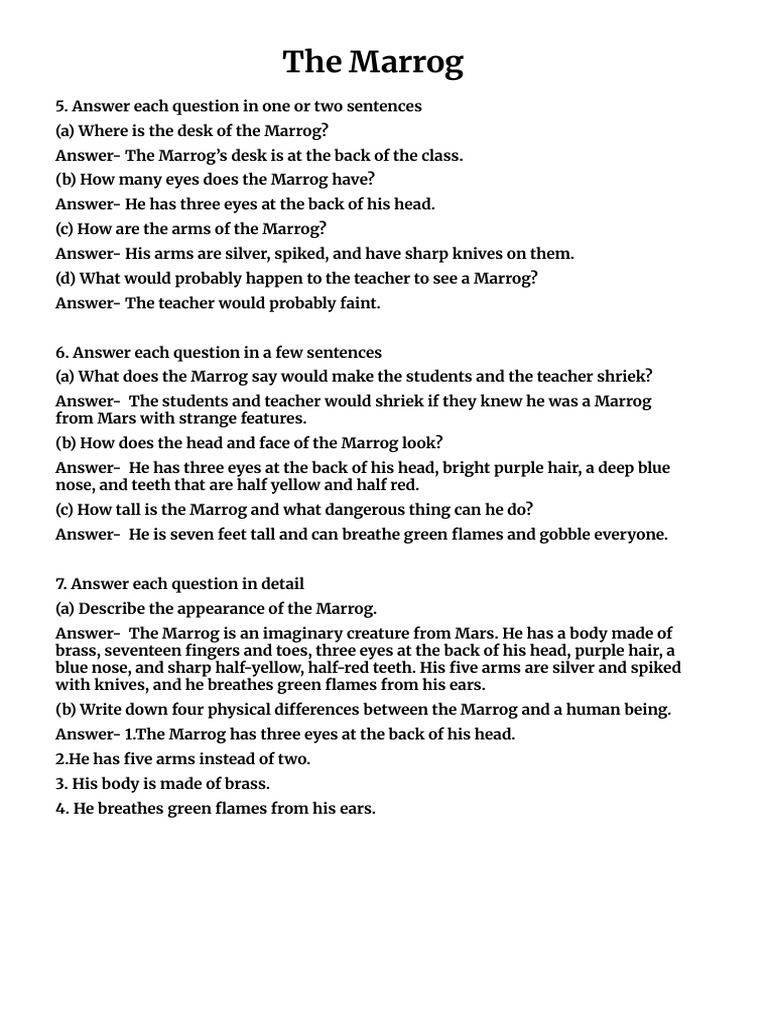 The Marrog | PDF
