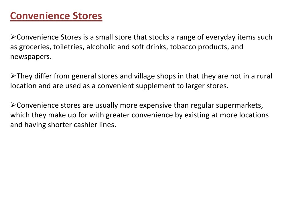 Convenience Store Offerings Overview | PDF | Convenience Store | Food ...