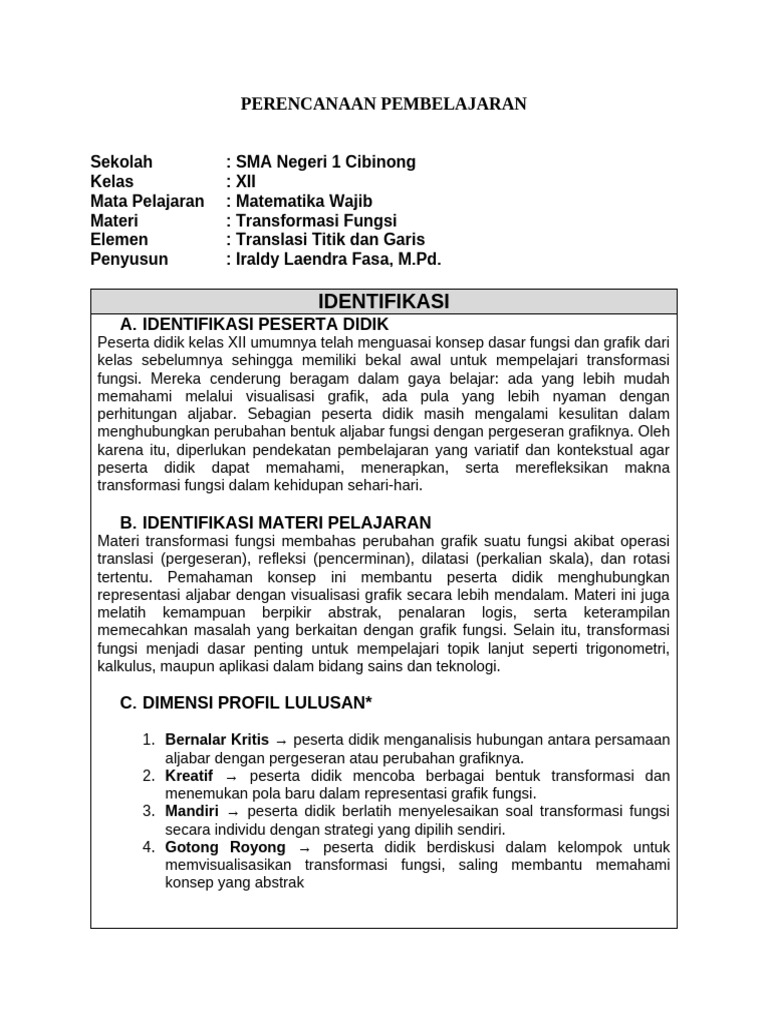 Modul Matematika Kelas 12 SUper | PDF