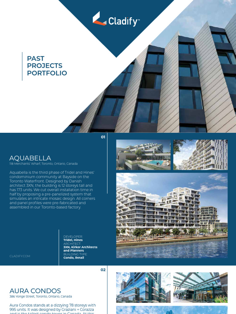 Past Projects Portfolio March | PDF | Toronto | Condominium