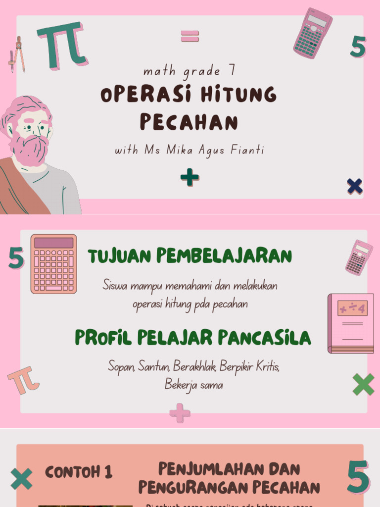 1.6 Operasi Hitung Pecahan Dan Desimal Modul | PDF