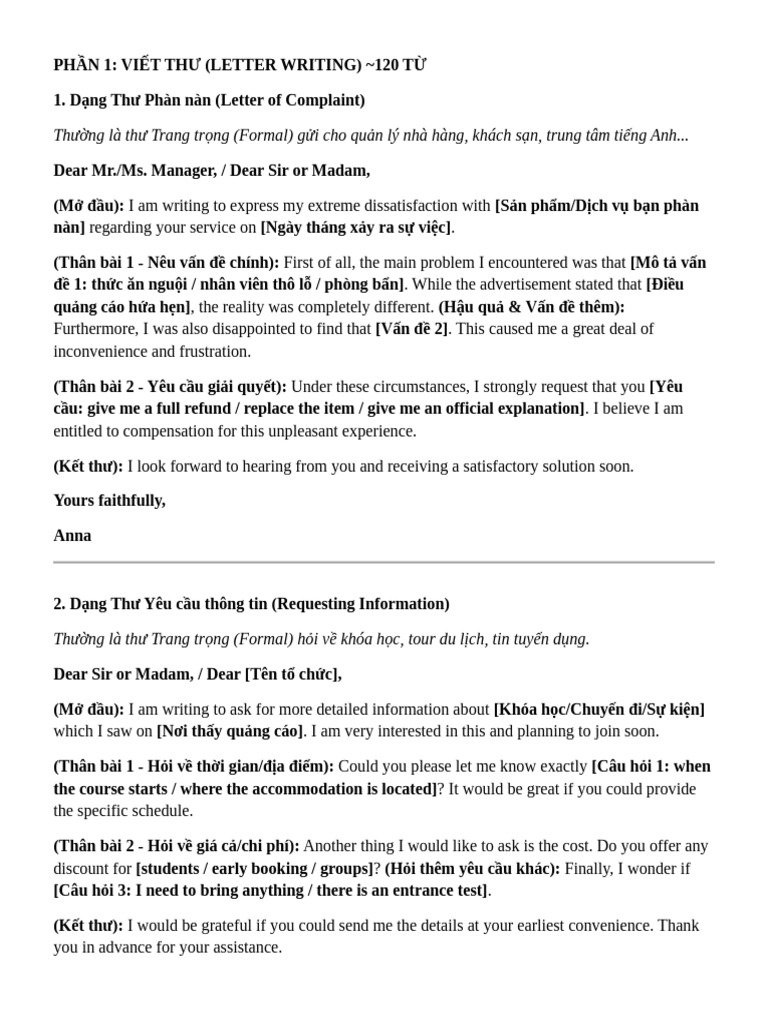 Template Writing | PDF