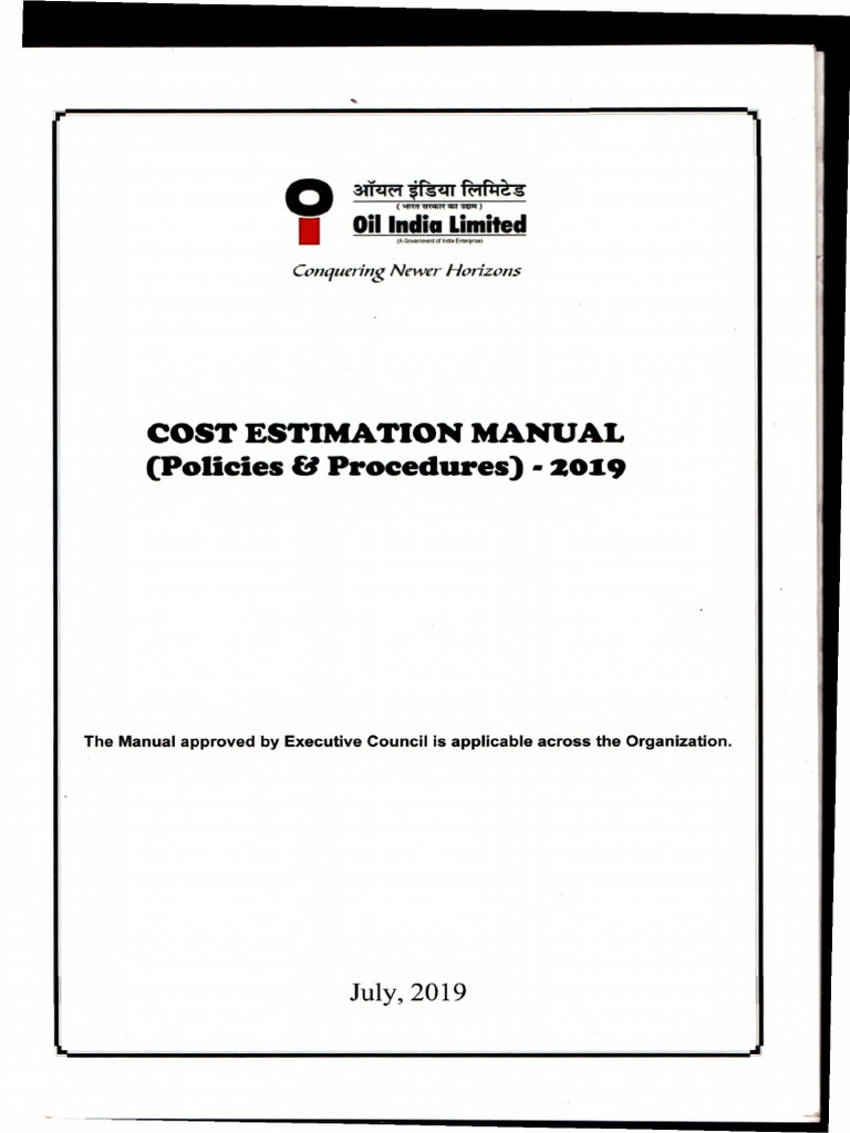 Cost Estimation Manual 2019 | PDF | Depreciation | Business