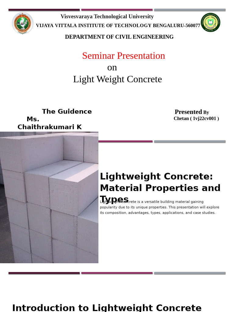 Lightweight Concrete Material Properties and Types 1 | PDF | Concrete ...