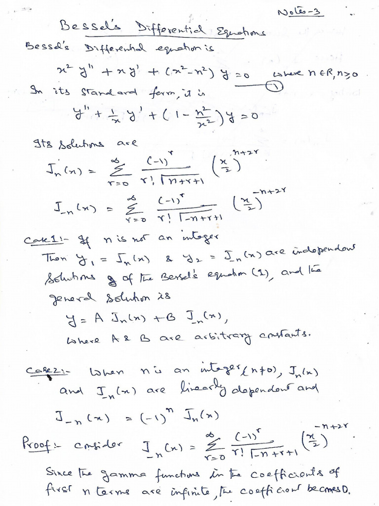 Unit 4.3-Bessel's Functions | PDF