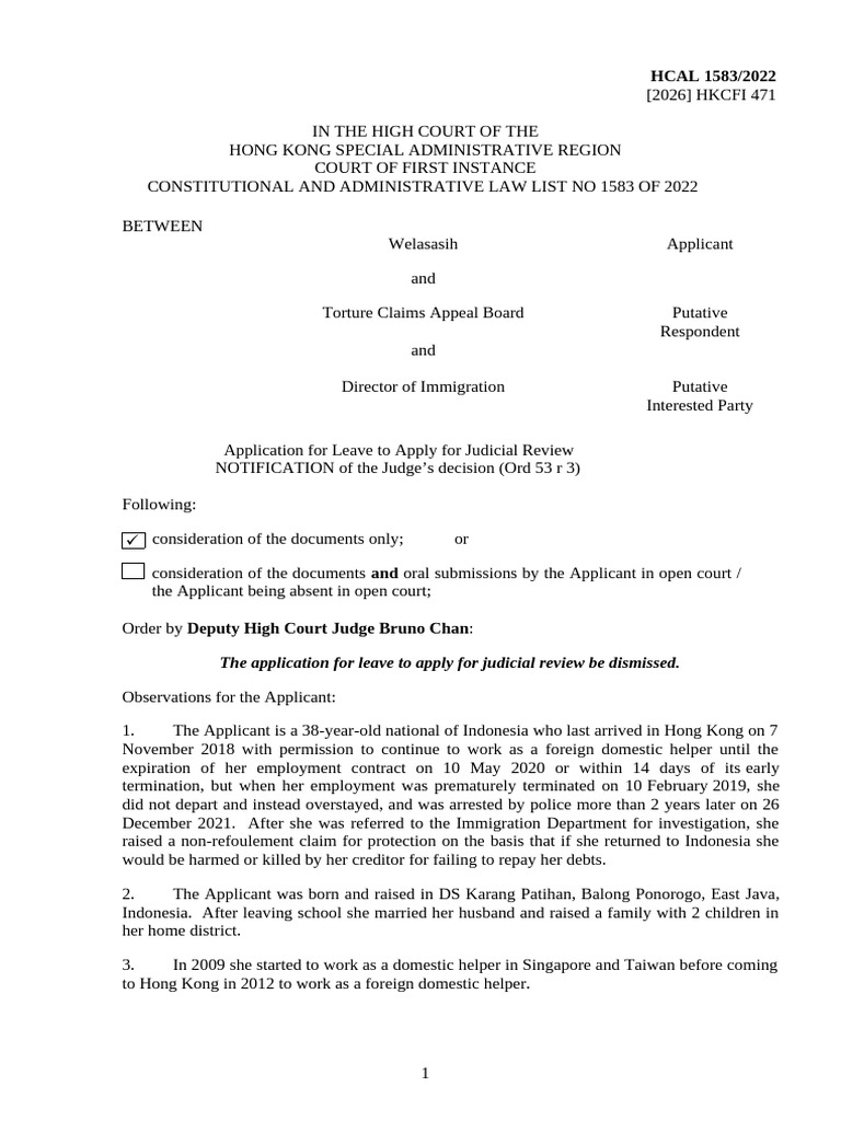 HCAL001583_2022 | PDF | Loans | Justice