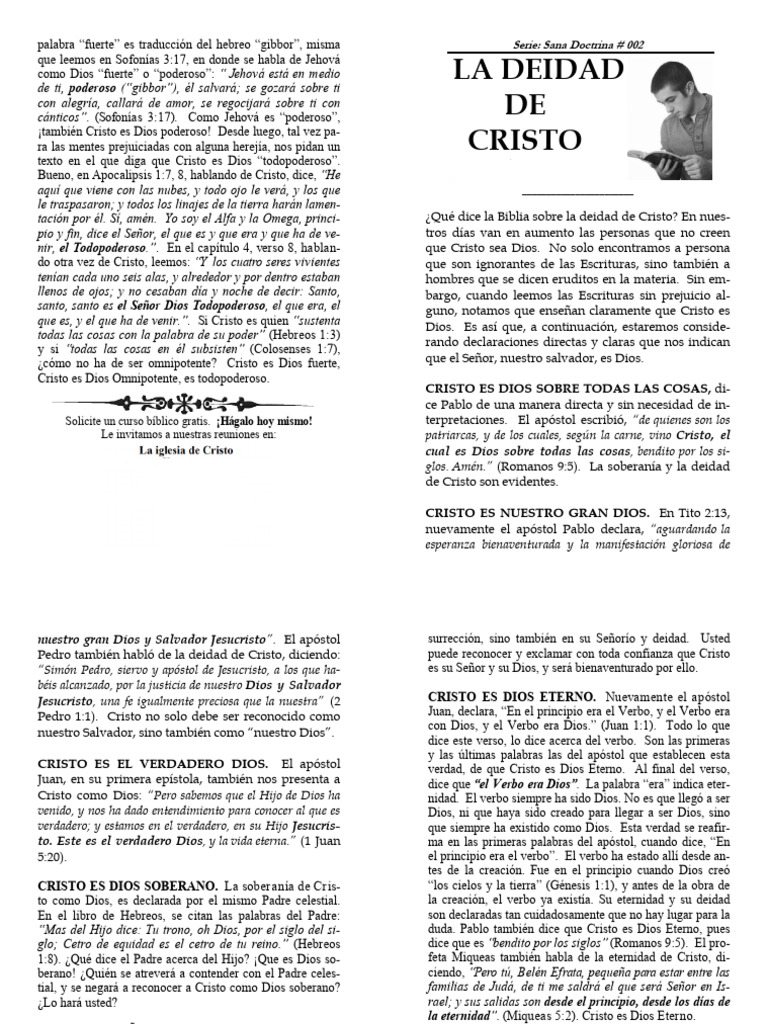 La Verdad de Cristo | PDF | Cristo (título) | Dios