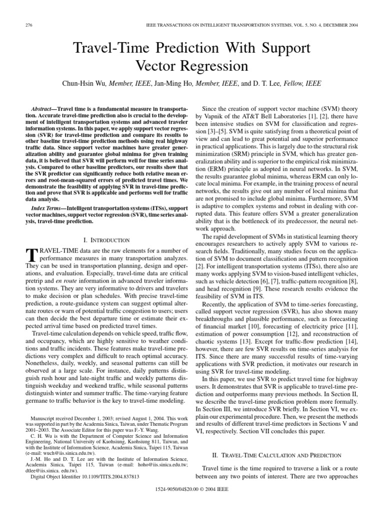 wu2004 | PDF | Support Vector Machine | Prediction
