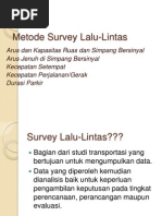 Download Survey Lalu Lintas by ajha01k_pal SN98853025 doc pdf
