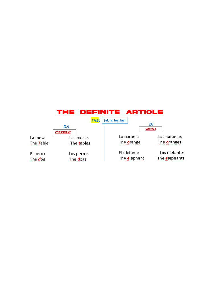 The Definite Article | PDF